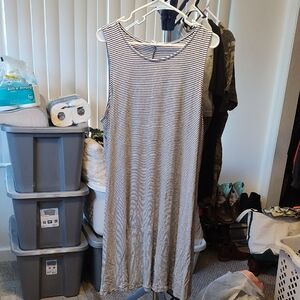Old Navy Black and White Striped Top
